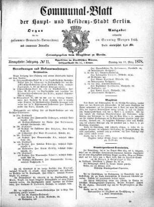 1878,11: No. 11, 17. März 1878
