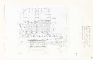 Rathaus, Amsterdam-Groot Waterloo (Diplomarbeit bei Bernhard Hermkes): Fraktionen, Grundriss 5. Obergeschoss 1:200