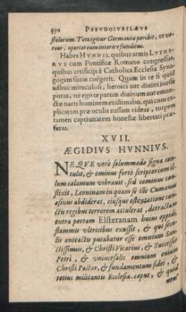 XVII. Aegidius Hunnius