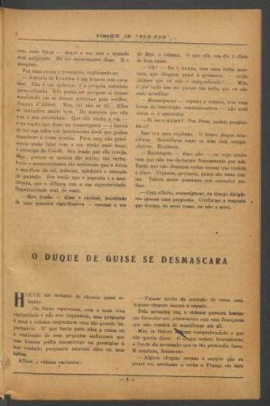 O duque de Guise se desmascara