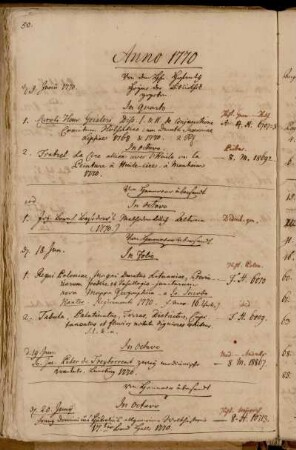 Von dem [...] Hofrath Heyne der Bibliothek gegeben. - Von Hannover übersandt.