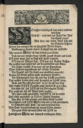 [Die Unvollkommenheit Des Irdischen Solte, ...]