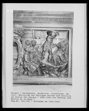 Hauptaltar mit Szenen aus dem Marienleben — Martyrium der Heiligen Helena und Centolla