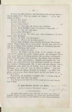 34. Josef Christian Freiherr von Zedlitz