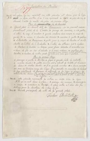 Fischer, Carl von; München; Nationaltheater - Erläuterung der Theaterpläne