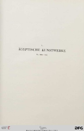 Ägyptische Kunstwerke (Nr. 408-453)