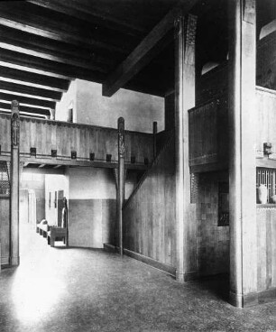 Bremen, Diele mit Treppe und Garderobennische; Högg, Emil