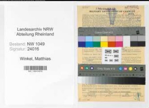 Entnazifizierung Matthias Winkel , geb. 26.11.1905 (Lehrer)