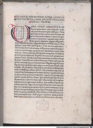 Sermones super Cantica canticorum