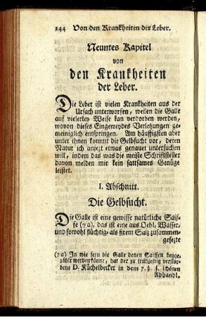 Neuntes Kapitel von den Krankheiten der Leber.