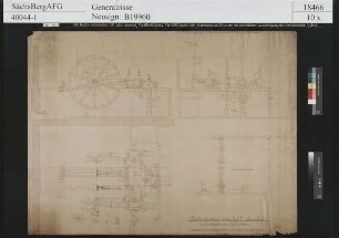 Beihilfe-Kurprinz bei Halsbrücke; Fördermaschine mit Sicherheitsapparat Patent Römer für den Johannes Schacht