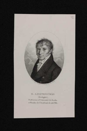 Bildnis des H. Lichtenstein
