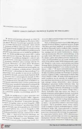 16: Dawny gmach Zarządu Prowincji Śląskiej we Wrocławiu