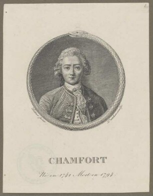Bildnis des Sébastien Roch Nicolas Chamfort