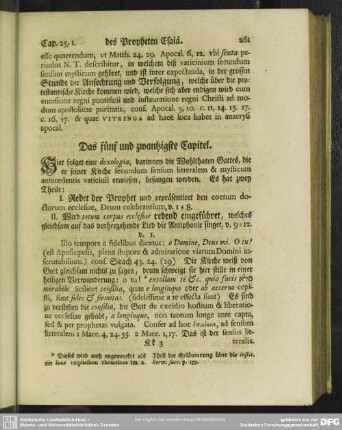 Das fünf und zwantzigste Capitel