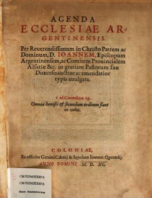 Agenda Ecclesiae Argentinensis
