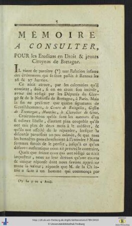 Memoire A Consulter, Pour les Etudians en Droit & jeunes Citoyens de Bretagne.