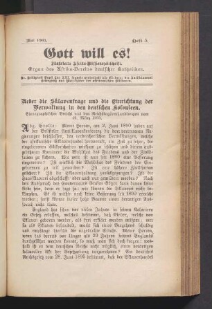 Mai 1903. Heft 5