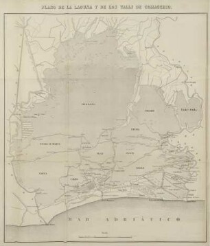 Plano de la Laguna y de Los Valli de Comacchio.