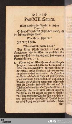 Das XIII. Capitel.