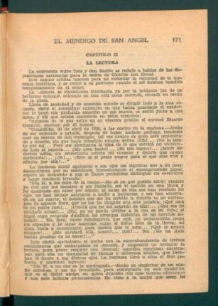 Capítulo II - La lectura
