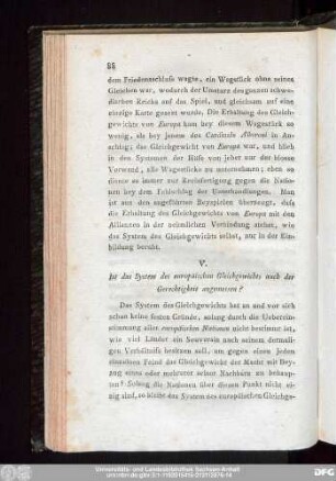 V. Ist das System des europäischen Gleichgewichts auch der Gerechtigkeit angemessen?