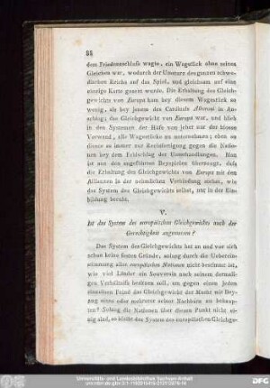 V. Ist das System des europäischen Gleichgewichts auch der Gerechtigkeit angemessen?
