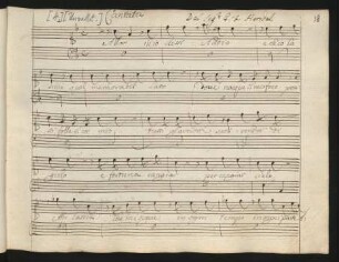 Allor ch'io dissi addio. Auszüge; S, bc; HWV 80