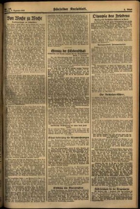 Zweite Ausgabe vom Montag, den 02. Dezember 1935.