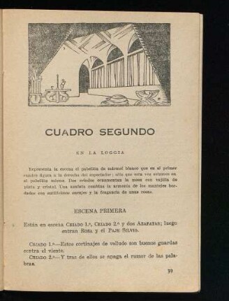 Cuadro segundo : En la loggia