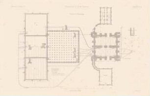 Wasserwerk, Bremen: Grundriss (aus: Atlas zur Zeitschrift für Bauwesen, hrsg. v. F. Endell, Jg. 26, 1876)
