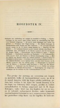 Hoofdstuk IV. Aankomst van versterking aan troepen en materieel te Padang. - ...