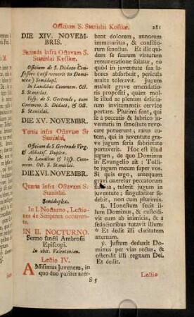 281-288, Die XIV. Novembris; ...