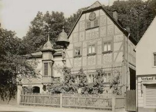 Dresden, Leonhardi-Museum : Dresden-Loschwitz. "Rote Amsel" (Eduard-Leonhardi-Museum). Straßenansicht