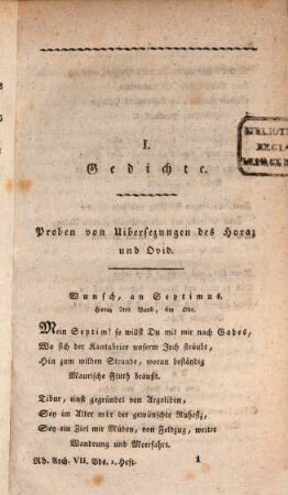 Rheinisches Archiv für Geschichte und Litteratur, 7. 1812