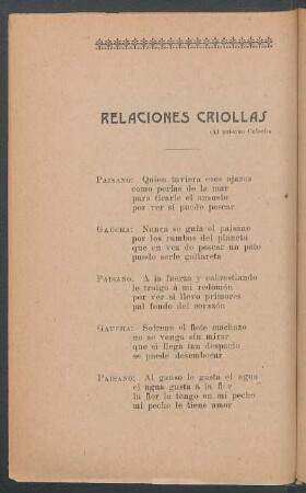 Relaciones criollas