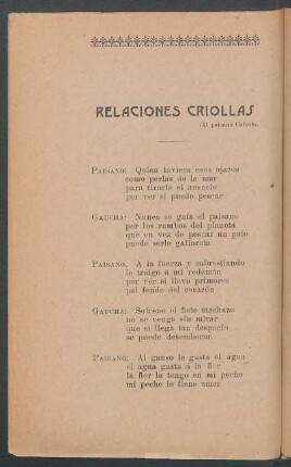 Relaciones criollas