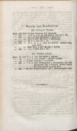Anzeige von Druckfehlern.