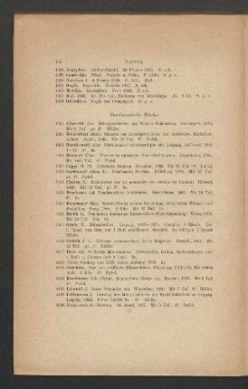 Numismatische Bücher.