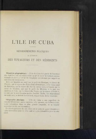 L´ile de Cuba