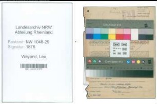 Entnazifizierung Leo Weyand , geb. 02.12.1900 (Beamter)