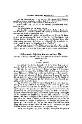 Westermarck, Geschichte der menschlichen Ehe