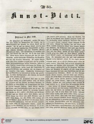 Nr. 51 - 60 (25. Juni 1839 - 25. Juli 1839)