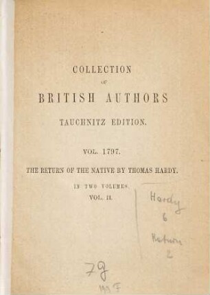 The return of the native, 2