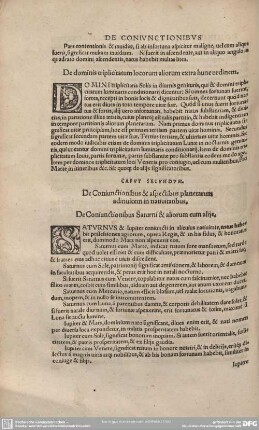CAPUT SECUNDUM: De Coniunctionibus & aspectibus planetarum adinuicem in natibus.