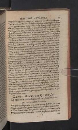 Caput Decimum Quartum. - Decimum Quintum.
