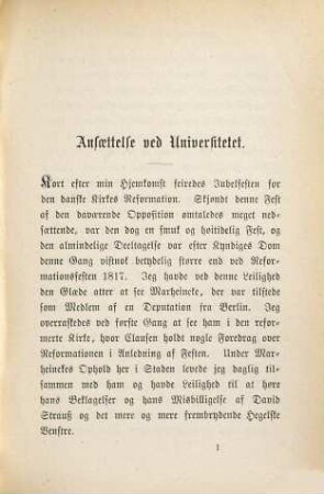 Af mit Levnet : Meddelelser, 2