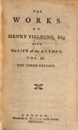 The works of Henry Fielding : with the life of the author ; in twelve volumes. 11