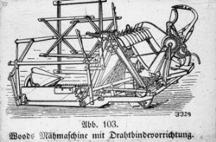 Woods Mähmaschine mit Drahtbindevorrichtung
