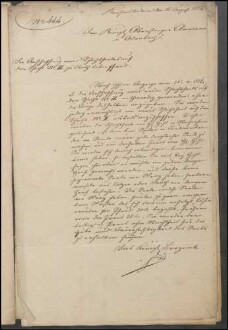 Erlasse des Königlich Bayerischen Bergamtes Kaiserslautern an den
                        Obersteiger in Odenbach betr. Materialbedarf etc.
